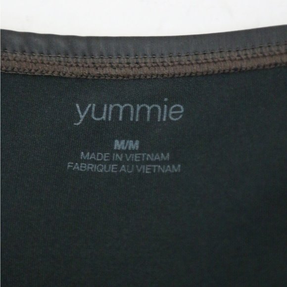 Yummie Faux Leather Shaping Legging Matte Black High Waist Size M $68 - Picture 6 of 11